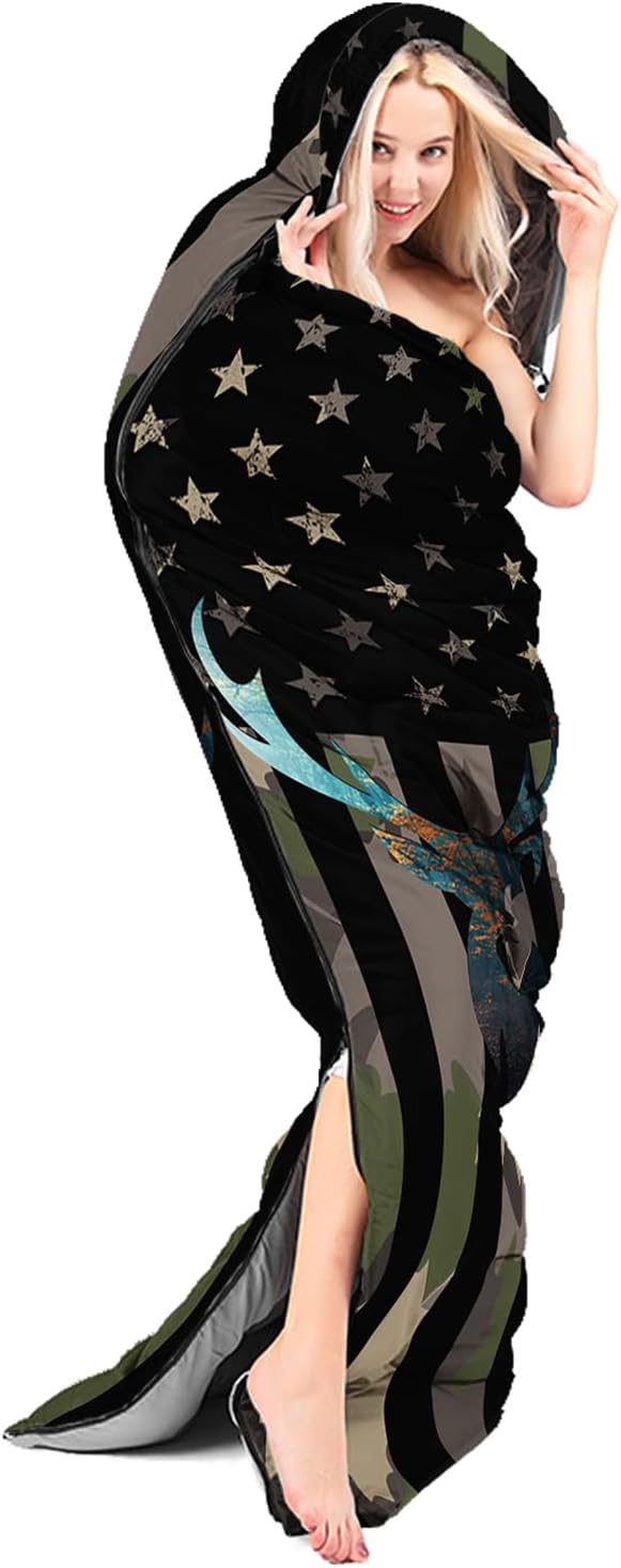 CVHOUSE Camping Sleeping Bags,3 Season Warm & Cool Weather,Lightweight,Waterproof Sleeping Bags for Adults & Kids,Traveling,and Outdoors,Camping Gear Equipment