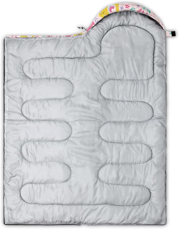 QOOMO Camping Sleeping Bags,3 Season Warm & Cool Weather,Lightweight,Waterproof Sleeping Bags for Adults & Kids,Traveling,and Outdoors,Camping Gear Equipment