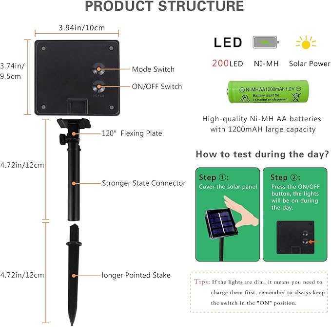 4 Pack Solar String Lights Outdoor, Extra-Long 400LED Solar Fairy Lights Waterproof, Outdoor Twinkle Light Silver Wire 8 Modes Fairy Light for Tree Garden Party Xmas Wedding Decor (Cool White)