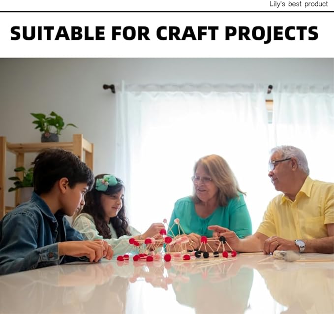 HOPELF 2400 Count Bamboo Toothpicks Skewers For Appetizer,Olive,Barbecue,Fruit,Cocktail,Teeth Cleaning,Double-Points Wooden Toothpick.