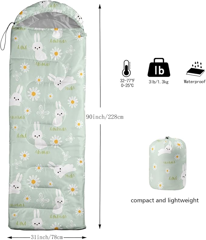 AILONEN Blue Glowing Basketball Sleeping Bag for Kids Boys,Warm and Cool Weather,Lightweight,Waterproof Backpacking,City Theme Ball Sports Sleeping Bag for Camping