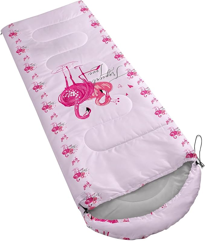 AILONEN Outer Space Astronaut Camping Sleeping Bags,Lightweight & Waterproof,3 Season Warm & Cool Weather,Cartoon Sleeping Bags for Kids,Boys Girls Travelling,Outdoors