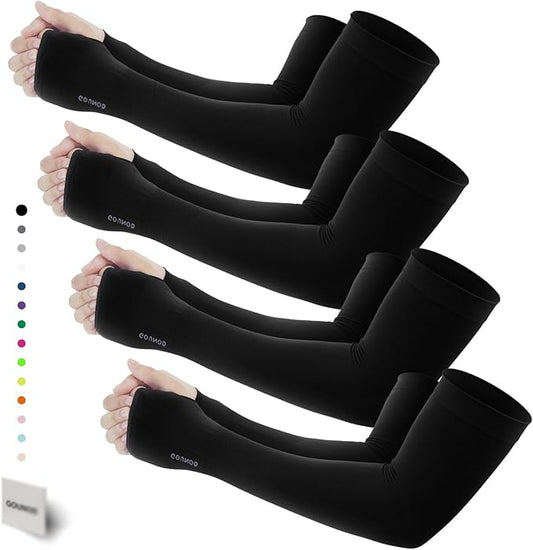 GOUNOD Gardening Sleeves to Cover Arms for Women with Thumb Holes-Sun Protection SPF Cooling Driving UV Blocking