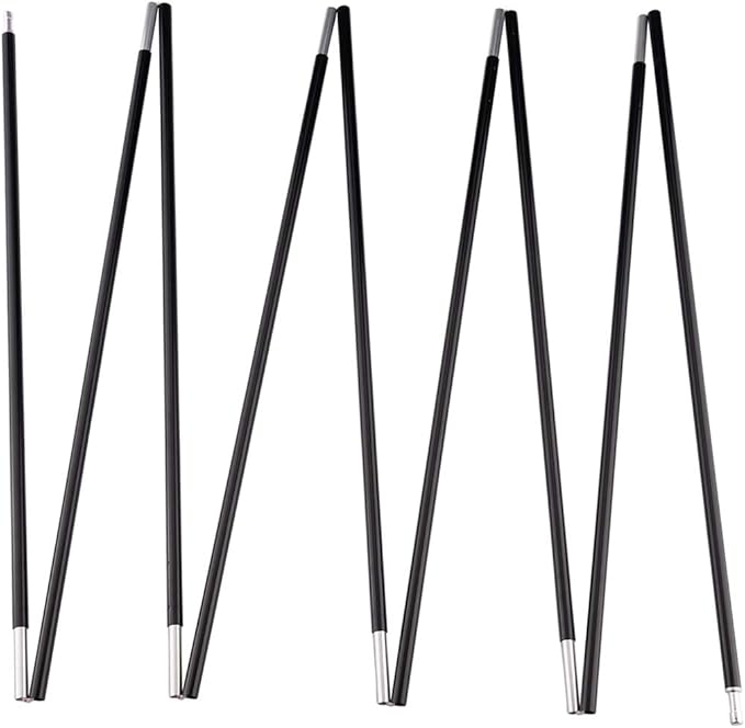 Aluminum Tent Poles Replacement, Fits Both Female and Male Ends, Lightweight Tent Pole Repair Kit, 7001 Aluminum Alloy T6 Heated