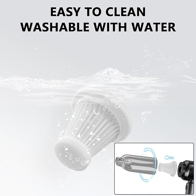 Handheld Vacuum,Car Vacuum Cleaner,4-in-1 20000PA High Power Portable Rechargeable Vacuum Cleaner with Brushless Motor, Small Handheld Vacuum & Air Blower & Pump-Black