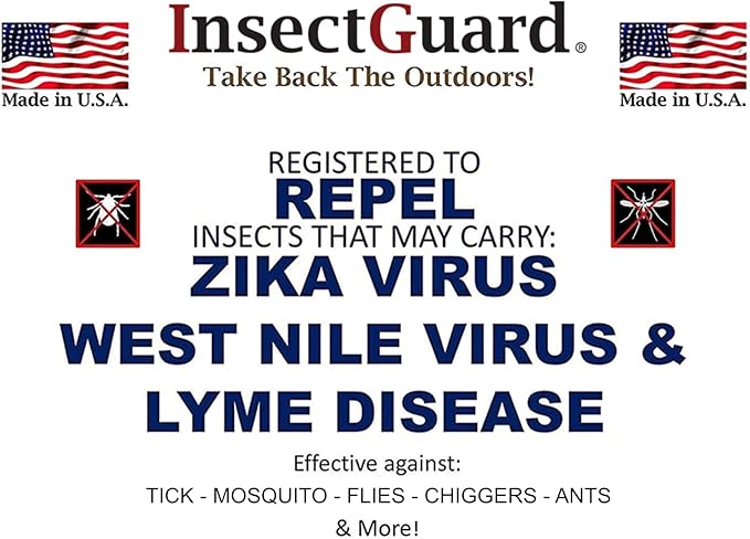 Permethrin Treated Repels Tick Mosquitoes Flies Chiggers & More Insect Repellent Lower Packages