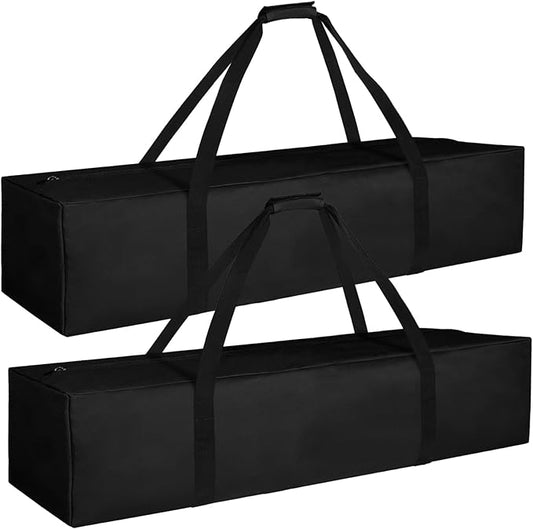 INFANZIA 35 inch Duffel Travel Sports Equipment Bag, 2PCS Long Luggage Bag with Upgrade Zipper Water Resistant, Extra Large Foldable Storage Bag for Camping, Tent, Tripod, Fishing