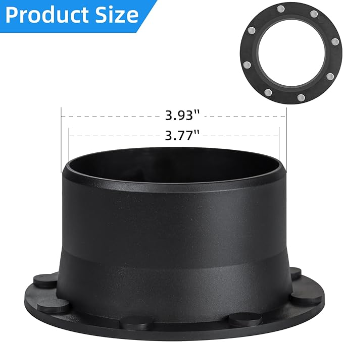 4 Inch Magnetic Dust Collection Connector w/Dust Control Flex Cuff,4" Dust Collector Hose Connector Rubber Cuff Coupler w/Magnetic Dust Collection Fitting for Woodworking Shop Vacuum Dust Collector