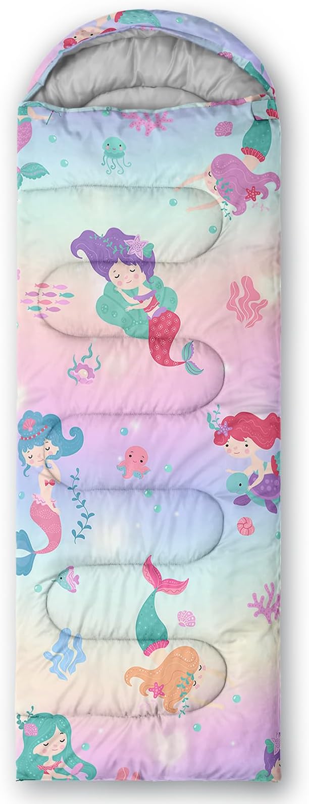 QOOMO Camping Sleeping Bags,3 Season Warm & Cool Weather,Lightweight,Waterproof Sleeping Bags for Adults & Kids,Traveling,and Outdoors,Camping Gear Equipment