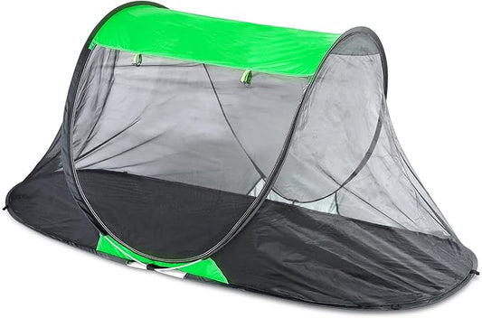 1 Person Pop-up Mosquito Tent for Camping - Breathable & Fine Mesh Camping Bug Screen Net with Carry Bag, Instant Portable Screen Tent for Teenagers/Adults