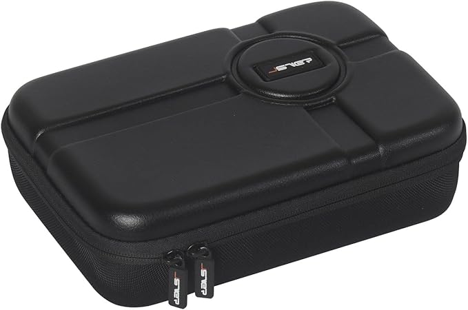 JSVER PU Leather Hard Shell Carrying Case for GoPro Hero13/12/11/10/9/8/7, AKASO EK7000 / Brave 4 4K / Brave 7 LE/Brave 8 / V50X and Insta360