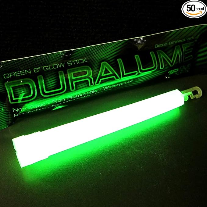 Emergency Glow Sticks - 6 Inch 12 Hour Long Lasting Military Grade Glow Sticks - Bulk Box of 50