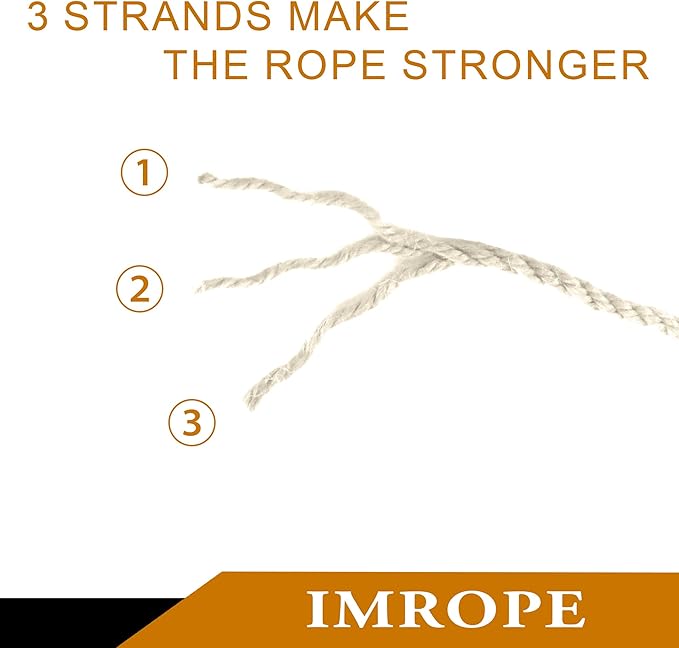 4mm x 200 Feet White Jute Rope, Twine for Gardening Tomato Climbing Plant Tie Floristry Crafts Gift Wrapping Packing Decor