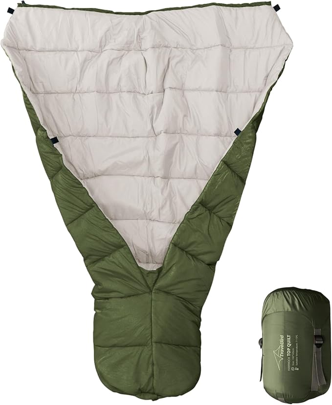 Top Quilt for Hammocks, Ultralight Sleeping Bag Topquilt, Warm Insulation Sleeping Quilt for Outdoor Hammock Camping