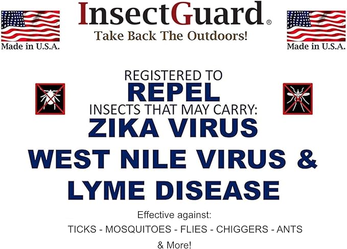 Permethrin Treated Repels Tick Mosquitoes Flies Chiggers & More Insect Repellent Lower Packages