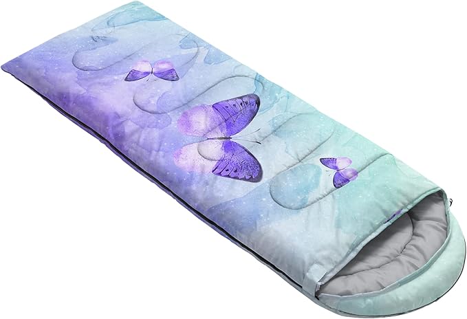 QOOMO Camping Sleeping Bags,3 Season Warm & Cool Weather,Lightweight,Waterproof Sleeping Bags for Adults & Kids,Traveling,and Outdoors,Camping Gear Equipment