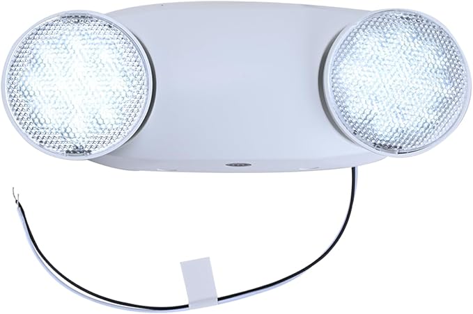 Emergency Light,200lm 4Hours Battery Backup,Commercial Emergency Exit Lighting for Home Power Failure Outage Office Business Restaurants, Hardwired, UL 924 AC85-277V