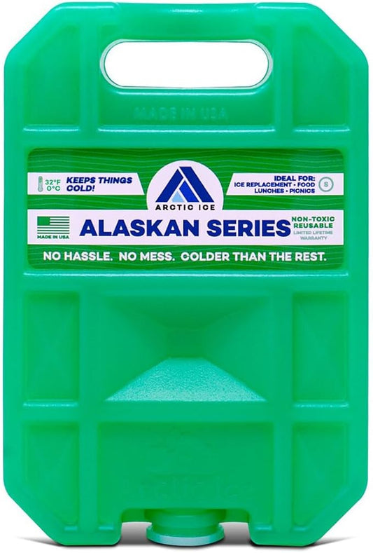 Arctic Ice Alaskan Series Long Lasting Reusable Ice Pack - Freezes at 32° Fahrenheit - Keeps Food & Drinks Cool Without The Risk of Freezing