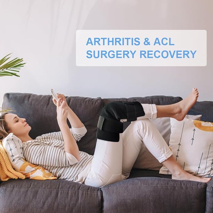 Gel Soft Flexible Ice Packs for Injuries - Reusable Freezer Cold Pack, Hot Cold Compress Therapy Cooling Gel Pad Wrap for Shoulder, Hip, Knee, Back, Leg, Injury, Swelling, Bruises, Surgery - 11" x 14"