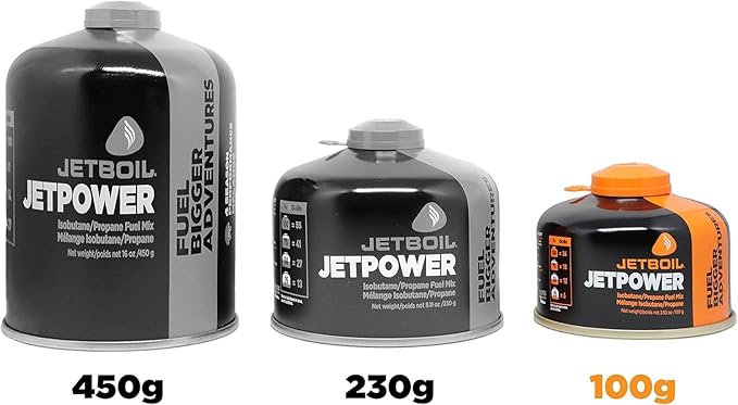 Jetboil Jetpower Fuel for Jetboil Camping and Backpacking Stoves, 100 Grams (2-Pack)