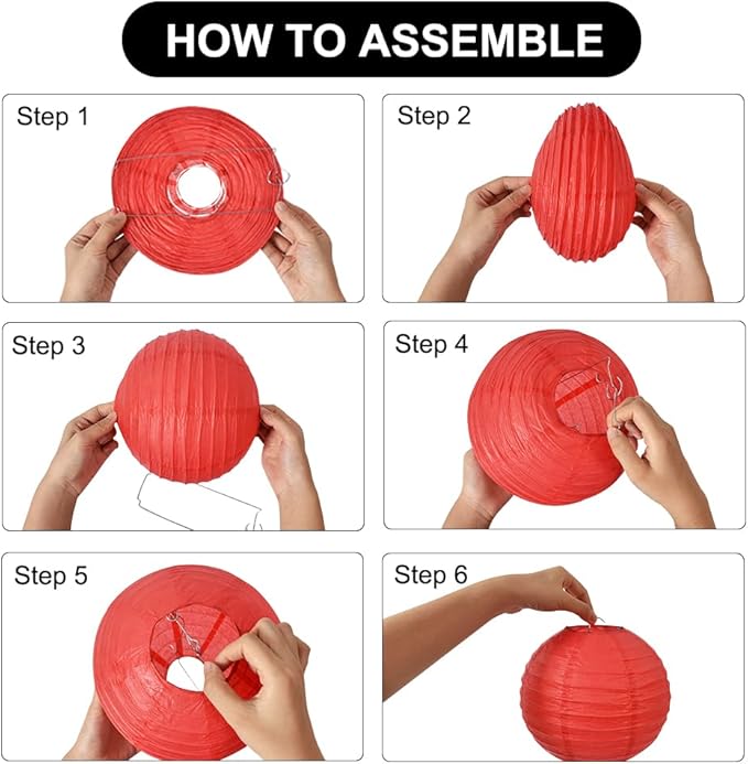 BEISHIDA 12 Pcs Forest Mix Paper Lanterns,Hanging Decorative Chinese Japanese Round Paper Lantern Lamp for Birthday Wedding Baby Bride Shower Home Party Decoration