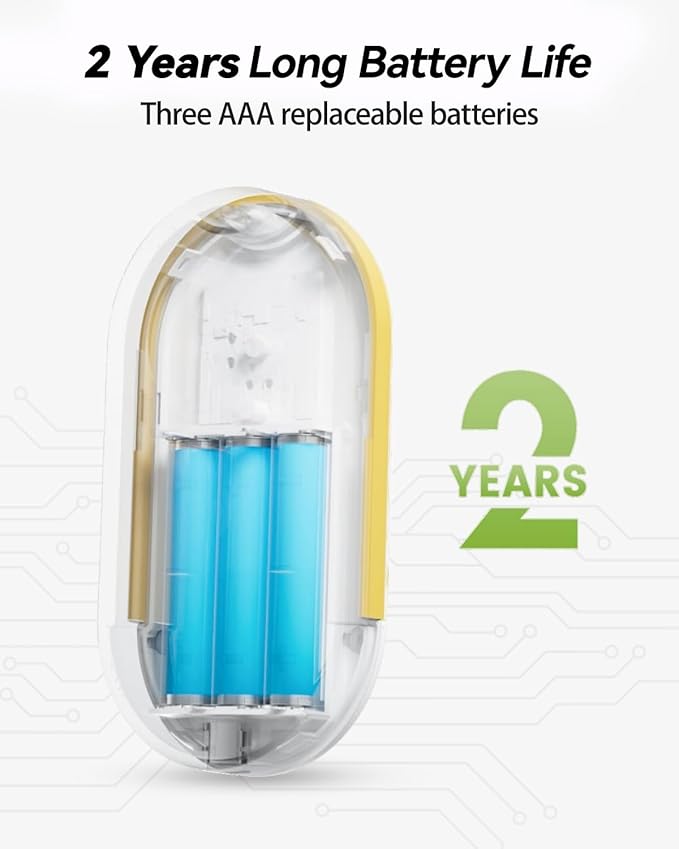 WiFi Remote Refrigerator Thermometer, 1/3 Mile Long Range Freezer Alarm, IP66 Waterproof, App Email Alert, with Digital Monitor Hub, 1 Smart Wireless Temperature Sensor for Kitchen, Fridge, RV