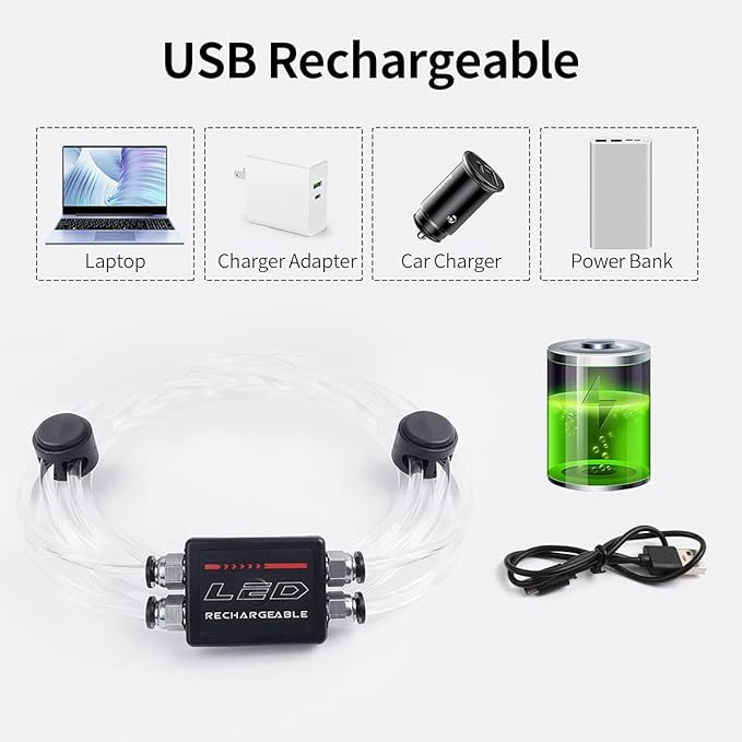 LED Reflective Vest Rechargeable Running Light for Runners High Visibility Safety Vest for Running,Cycling or Walking