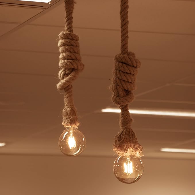 3/4 Inch Jute Rope 100 Ft, IMROPE Natural Rope Twisted 4 Strands for DIY Arts Crafts, Garden, Home Decorating, Hammock