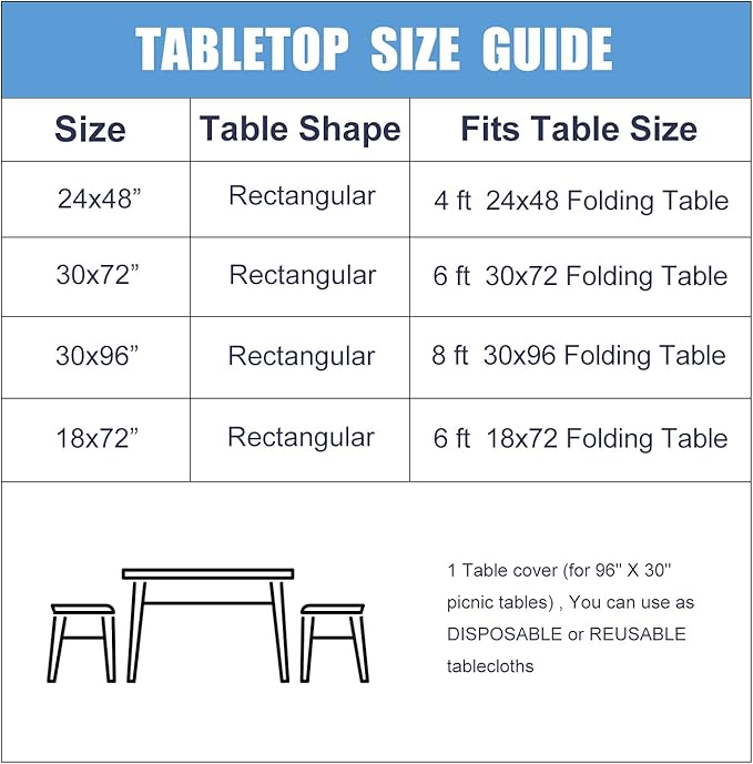 Fitable Checkered Picnic Table Cover Waterproof Vinyl Fitted Table Cover Flannel Backing Outdoor Indoor Tablecloth 30"x96" for Picnic, Travel, Holiday, Party, Folding Table, Silver Grey