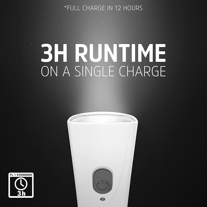 Energizer Weatheready Rechargeable Flashlights for Home, Pack of 3, Emergency Flashlight for Hurricane Supplies, Survival Kits, Power Outages, LED Flash Light with Convenient Plug-in Design