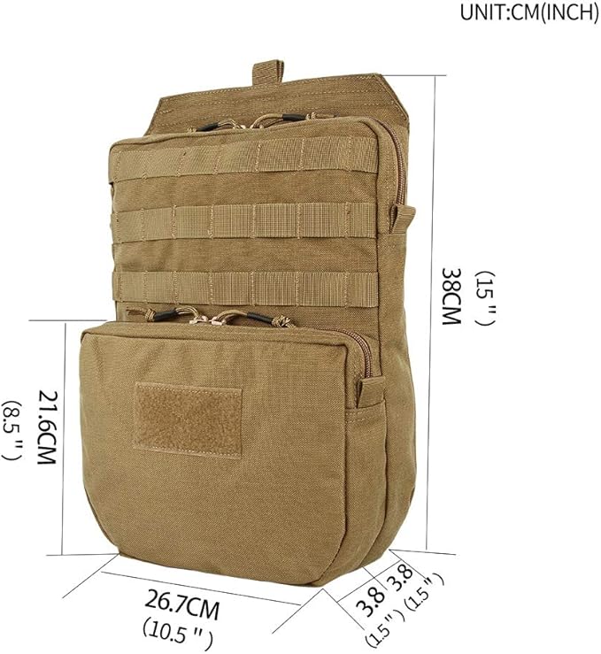 EXCELLENT ELITE SPANKER Tactical MOLLE Hydration Pack for 3L Hydration Water Bladder Molle Vest Accessory