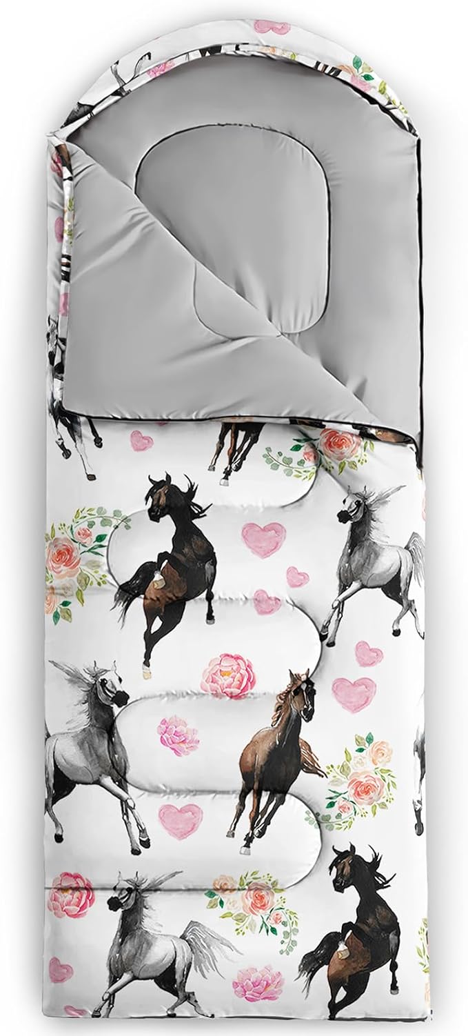 Kids Sleeping Bag for Boys Girls,3D Basketball Print-Lightweight Warm Portable Outdoor Indoor-Waterproof Cold Weather Resistant Sleeping Bag for Camping Hiking