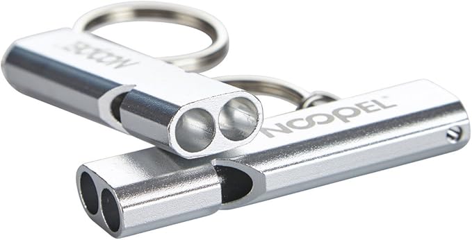 Noopel Emergency Whistles Lifeguard Safety Whistle with Lanyard and Keychain for Outdoor Camping Hiking Boating Backpacking Fishing Kayak Kids Rescue Signaling Loud Survival Whistle