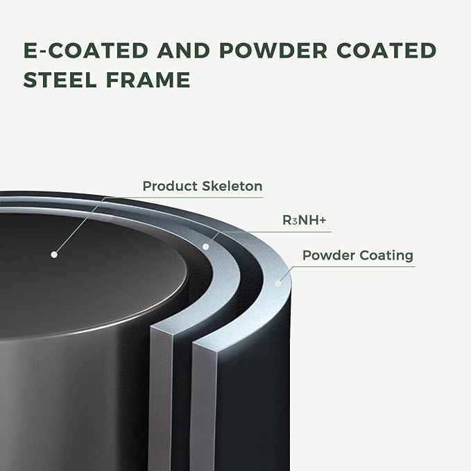 Grand patio 52" Farmhouse Outdoor Bench, Garden Benches with Rust Free Metal Powder Coated Frame and Aluminum Backrest, Faux Wood Grain Finish Frame Patio Bench for Front Porch, Weathered Grey