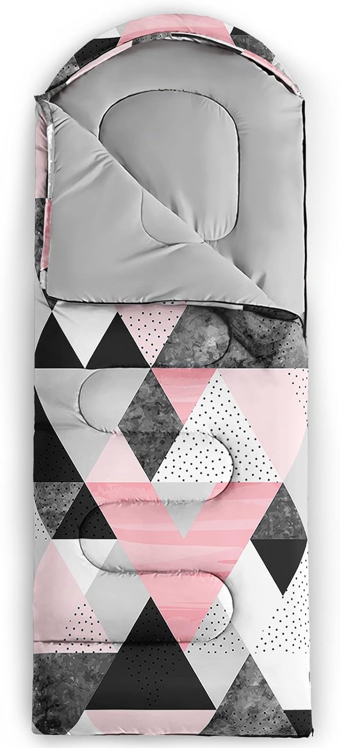 Kids Sleeping Bag for Boys Girls,3D Basketball Print-Lightweight Warm Portable Outdoor Indoor-Waterproof Cold Weather Resistant Sleeping Bag for Camping Hiking