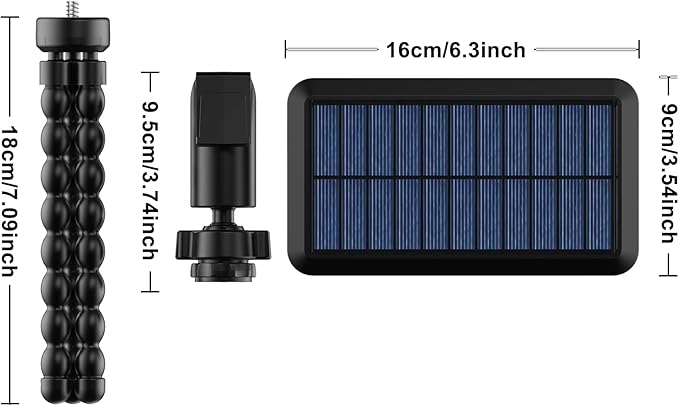 Tryme 92 LED Solar Lights Outdoor with Motion Sensor, Octopus Stand, Adjustable Angle, USB & Solar Powered, Optical Diffuser Lens, 3 Modes, IP65 Waterproof Fence Lights for Garden, Gate (1 Pack)