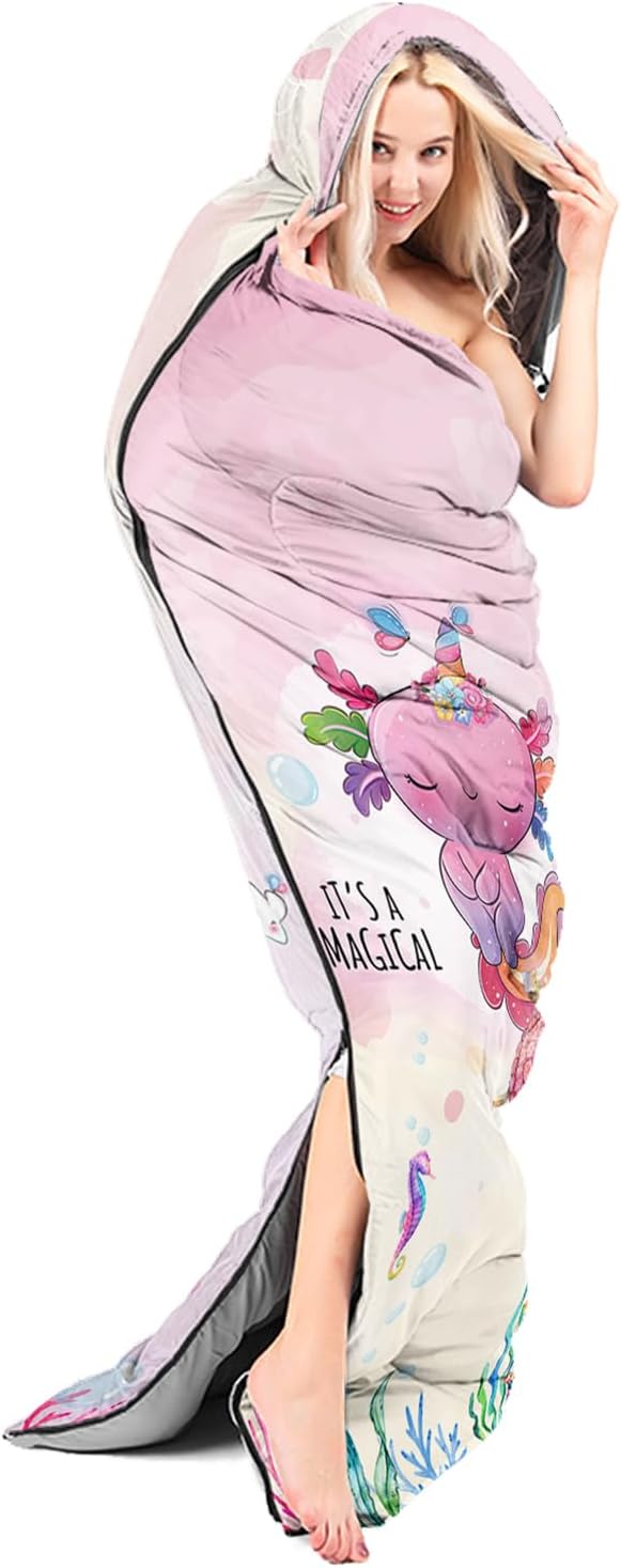 CVHOUSE Camping Sleeping Bags,3 Season Warm & Cool Weather,Lightweight,Waterproof Sleeping Bags for Adults & Kids,Traveling,and Outdoors,Camping Gear Equipment