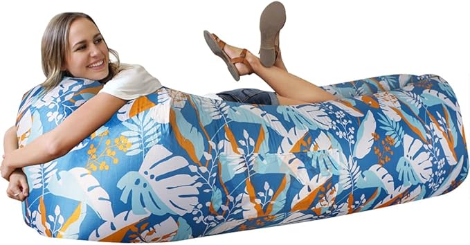WEKAPO Inflatable Sun Lounger, Air Sofa, Hammock, Portable, Waterproof and Leak-Proof, Ideal for Backyard, Beach, Travel, Camping, Picnics and Music Festivals