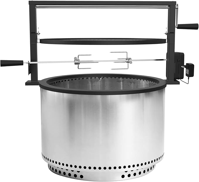 onlyfire Santa-Maria Style Rotisserie Rotating System for Solo Stove Yukon 27" Smokeless Fire Pit