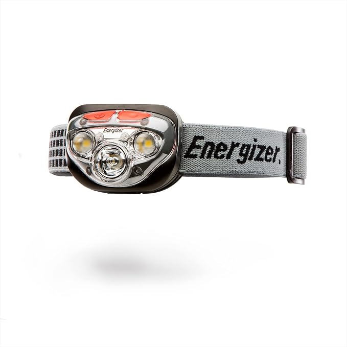 Energizer Vision HD+ LED Headlamp, Water Resistant Bright Headlamp with Digital Focus, Camping Gear and Emergency Light, Batteries Included, Pack of 1