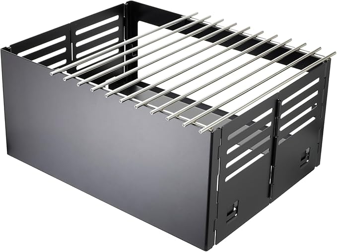 Butane Stove Cover, Universal Fit for Any Standard Size Camping Stoves, Premium Black Steel Collapsible Wind Guard for Easy Storage, Stove Wind Covers for Portable Cooking Stoves by Chef Master 90278