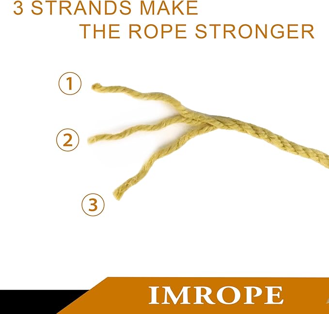 4mm x 200 Feet Yellow Jute Rope, Twine for Gardening Tomato Climbing Plant Tie Floristry Crafts Gift Wrapping Packing Decor