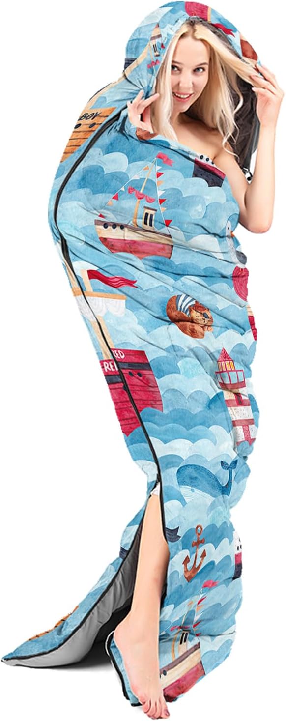 CVHOUSE Camping Sleeping Bags,3 Season Warm & Cool Weather,Lightweight,Waterproof Sleeping Bags for Adults & Kids,Traveling,and Outdoors,Camping Gear Equipment