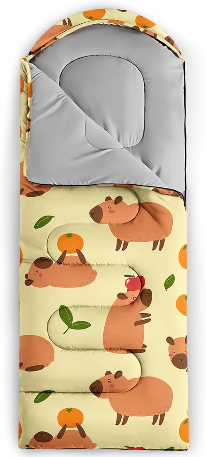 QOOMO Camping Sleeping Bags,3 Season Warm & Cool Weather,Lightweight,Waterproof Sleeping Bags for Adults & Kids,Traveling,and Outdoors,Camping Gear Equipment