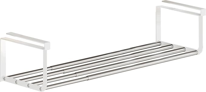 Expandable Shoe Rack Organizer - Adjustable Shoe Rack & Under Cabinet Shelf - for Shoe or Clothing Storage and Organization, Under Shelf Storage (Stainless,1Pcs)