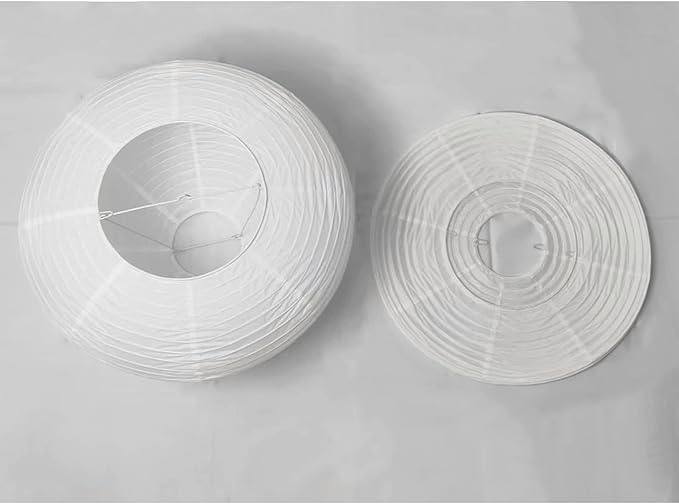 Mushroom Paper Lampshadeï¼?7inchï¼? White Folding Lampshade,Interior Trim Lampshade,Paper Ceiling Lamp Shade