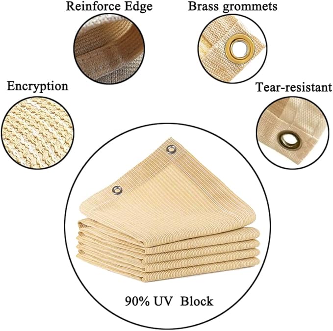 Shade Cloth 90% 12x24ft Sun Shade Mesh Netting Cover for Pergola, Garden, Outdoor, Patio, Deck, Backyard