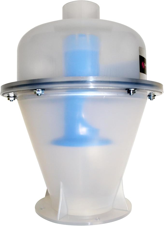 Assembled Quick Click Dust Separator with 5 Gallon Locking Collection Bin and Power Tool Adapter Set with 16 Ft. Hose