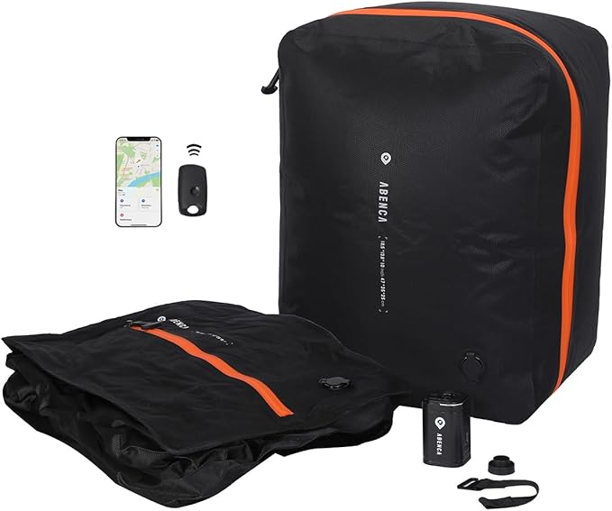 ABENCA Vacuum Storage Bags for Travel with Wireless Pump, Finder Tags, Compression Space Saver Bags, Reusable Vacuum Seal Packing Cube for Suitcases and Backpack.C