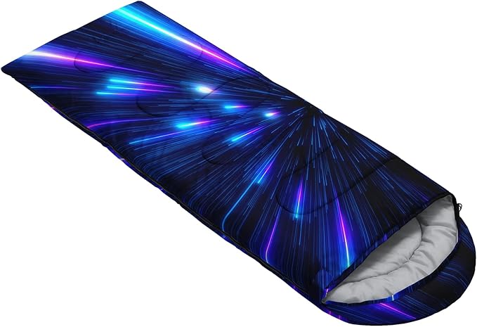 QOOMO Camping Sleeping Bags,3 Season Warm & Cool Weather,Lightweight,Waterproof Sleeping Bags for Adults & Kids,Traveling,and Outdoors,Camping Gear Equipment